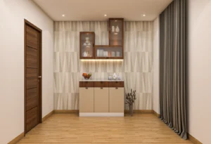 Crockery Unit- Beige Dual Toned