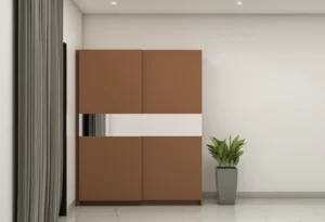 2-door Wardrobe- Brown