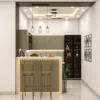 Grey L Shaped Kitchen with Breakfast Bar