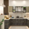 Grey U Shaped Kitchen