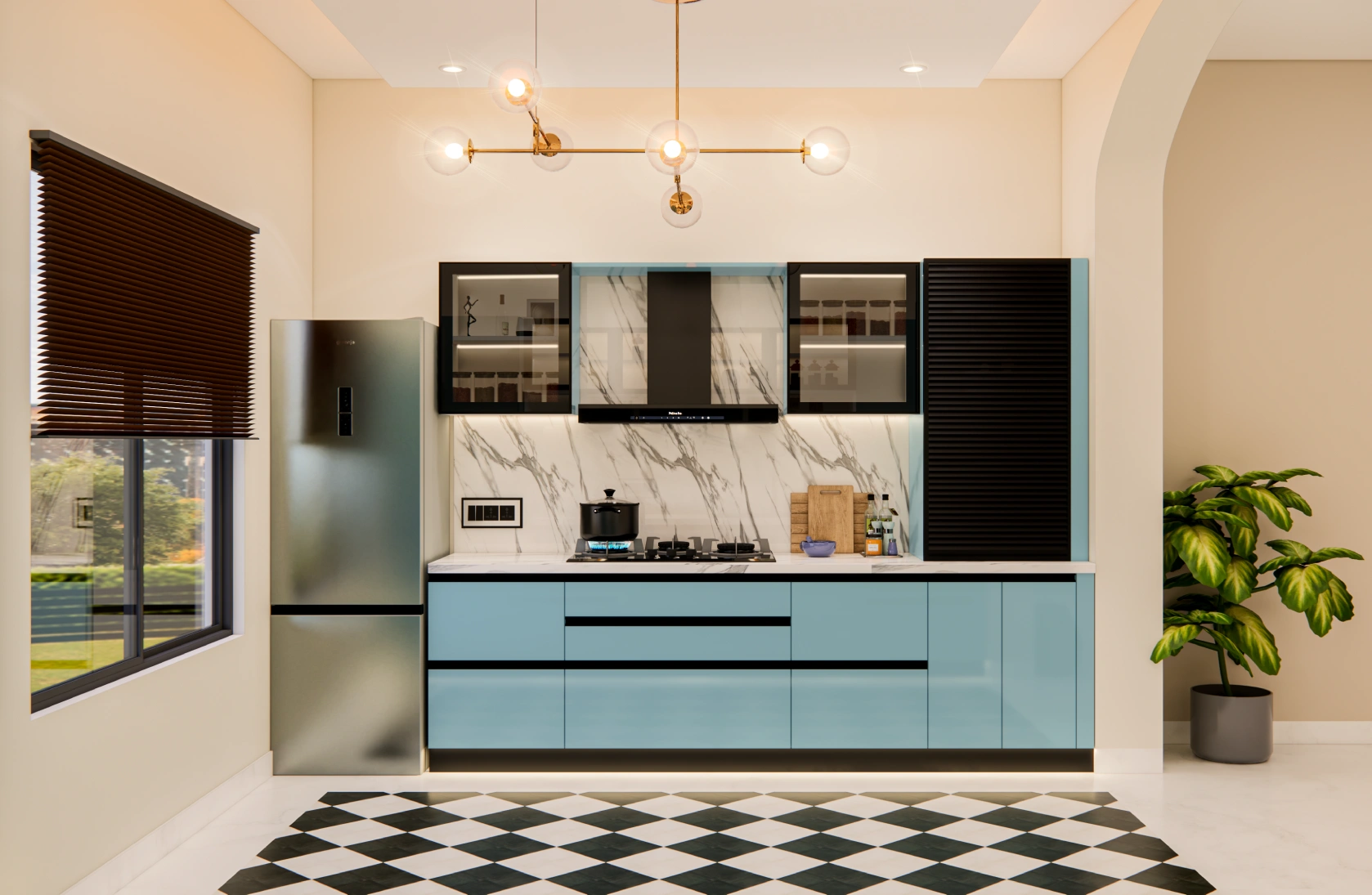 Kitchen blue 2