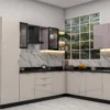 L Shaped Kitchen Grey