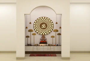Pooja Unit- White Dual Toned
