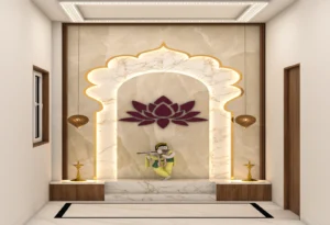 Pooja Unit- White Marble