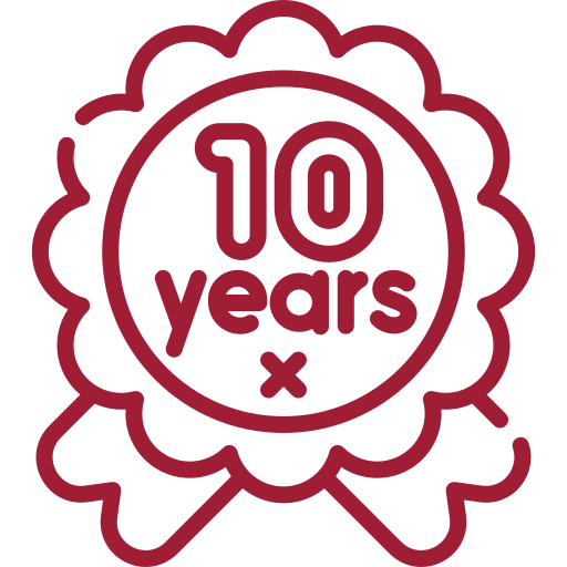 10 Year Warranty Badge