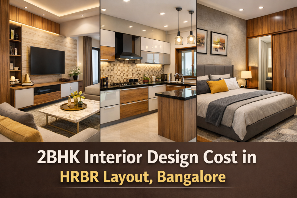2BHK interior design cost in HRBR Layout Bangalore