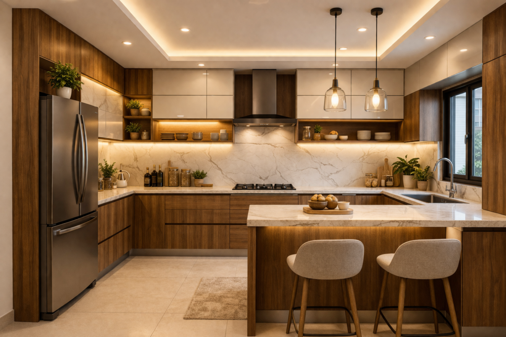 Modular Kitchen Cost in HRBR Layout, Bangalore