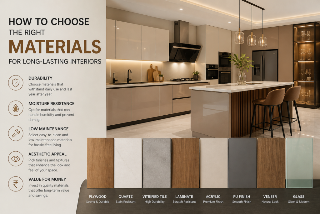 How to Choose the Right Materials for Long-Lasting Interiors